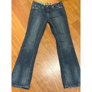 Rock Star Bold Stitch Bootcut Flare Jeans